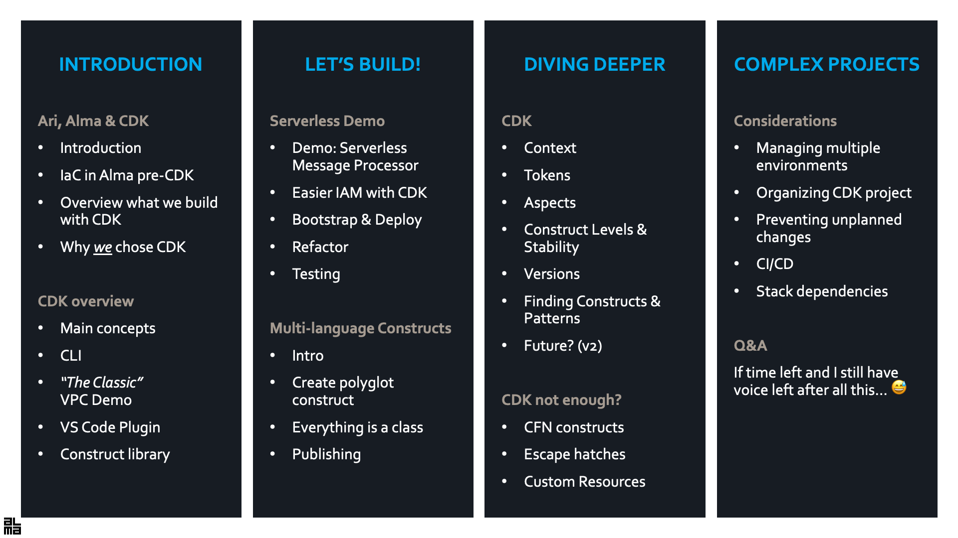 overview "Slide: Overview of the event"